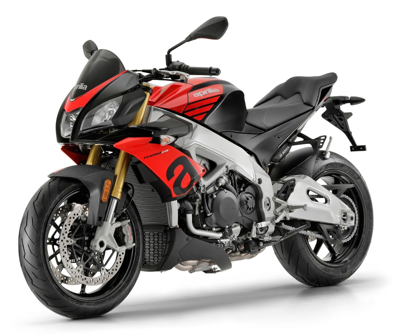 Aprilia Tuono V4 1100 Factory: le sospensioni diventano semiattive